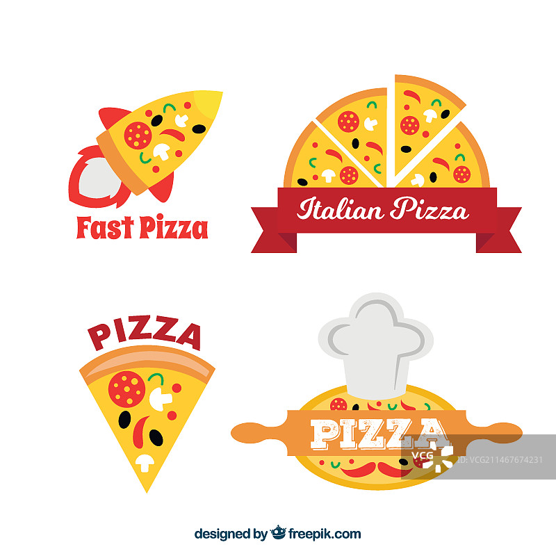 披萨店logo合集图片素材