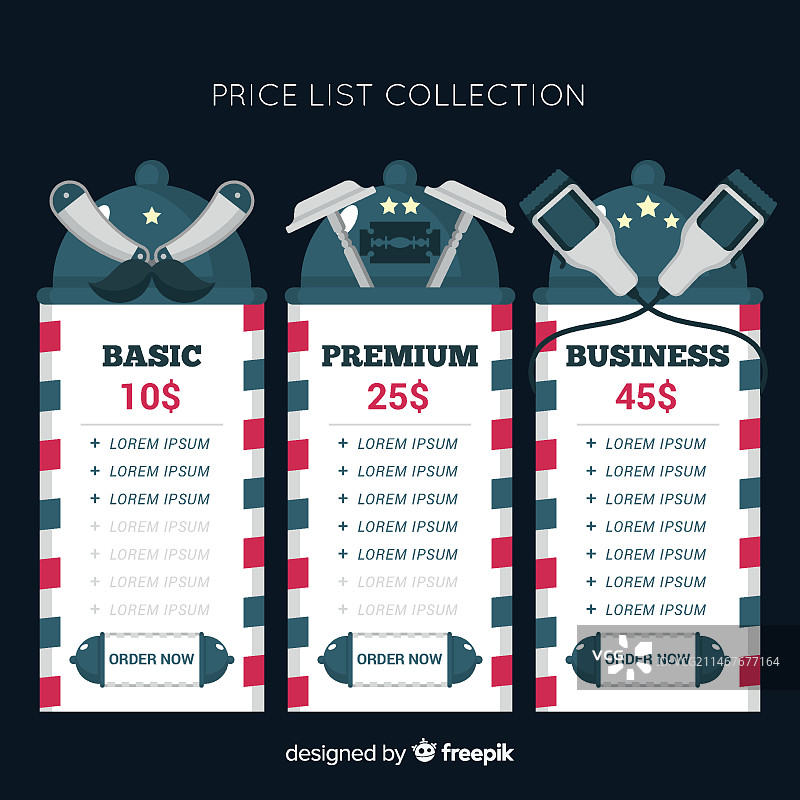 扁平价格表合集图片素材