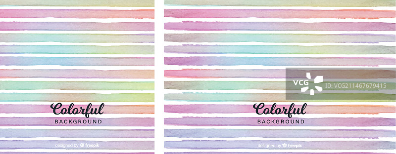 彩色水彩条纹背景图片素材