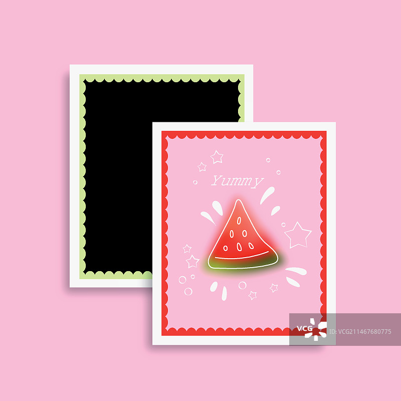 宝丽来照片集图片素材