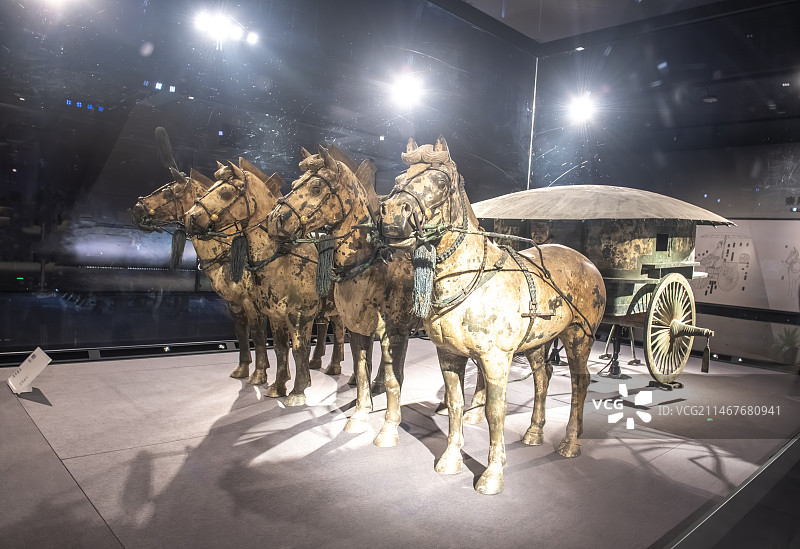 秦始皇陵铜安车图片素材