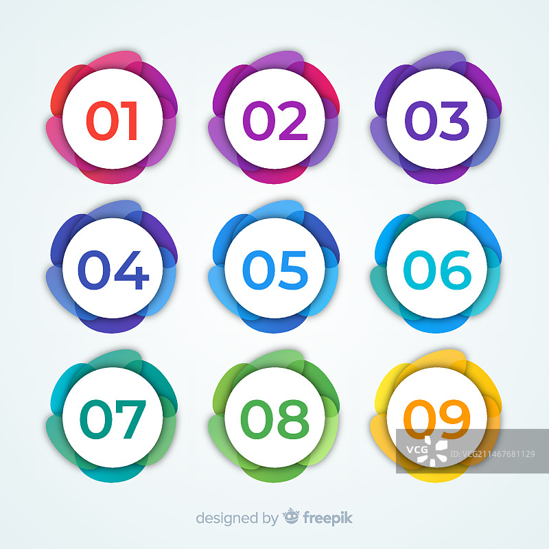 彩色抽象要点合集图片素材