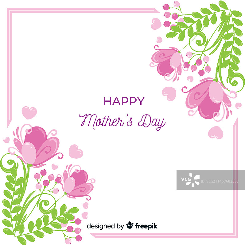 花卉母亲节背景图片素材