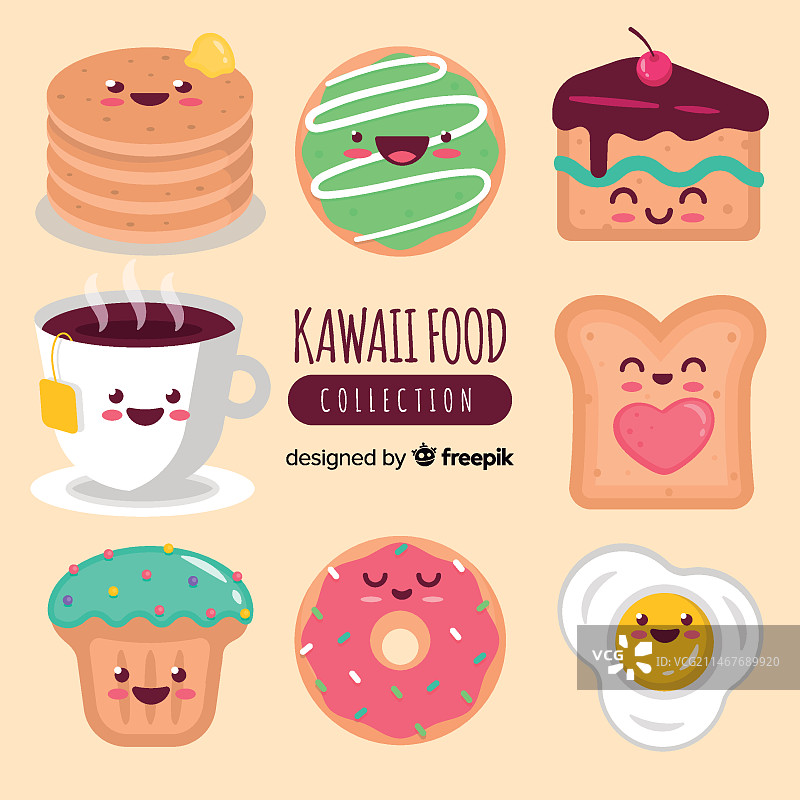 可爱食物合集图片素材