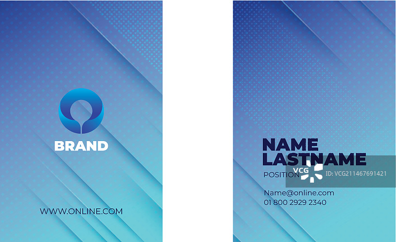 通用商务研讨会竖版名片模板图片素材