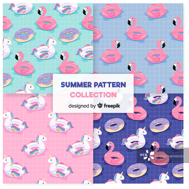 手绘夏日图案合集图片素材