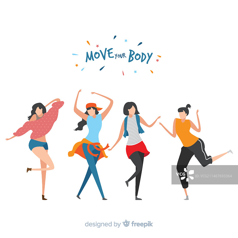 跳舞的年轻人：舞蹈课派对图片素材