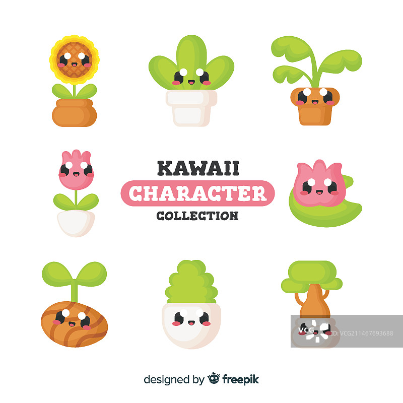 可爱的卡哇伊人物图片素材