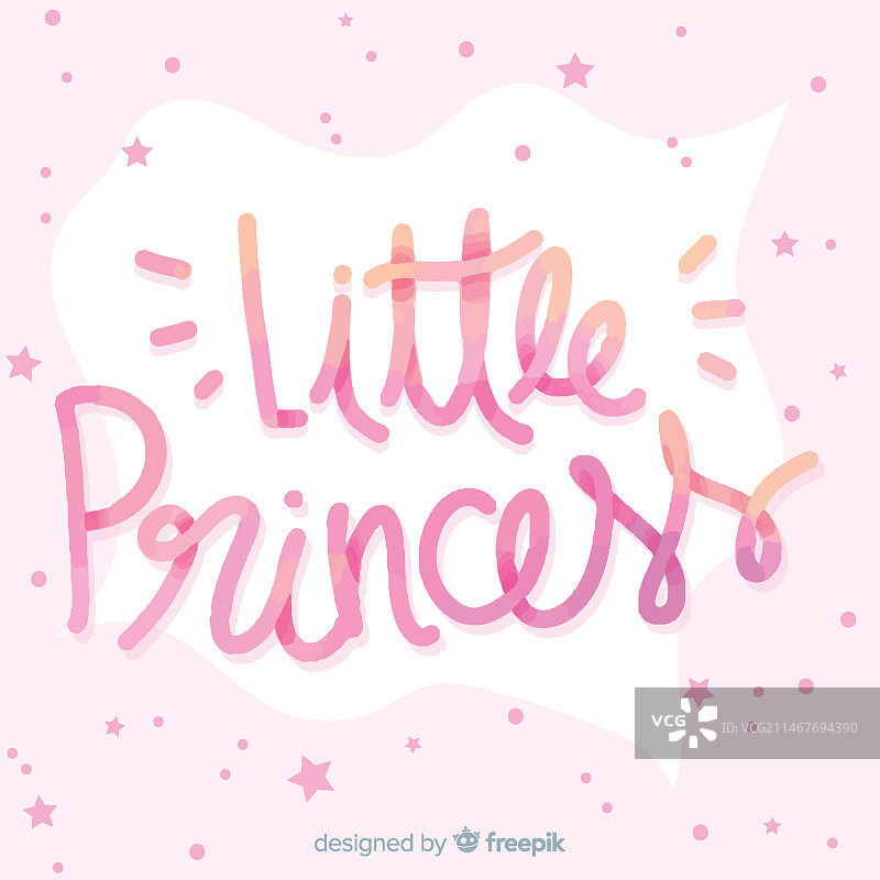 星星公主字母背景图片素材