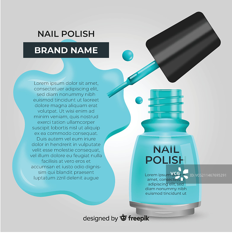 指甲油广告图片素材
