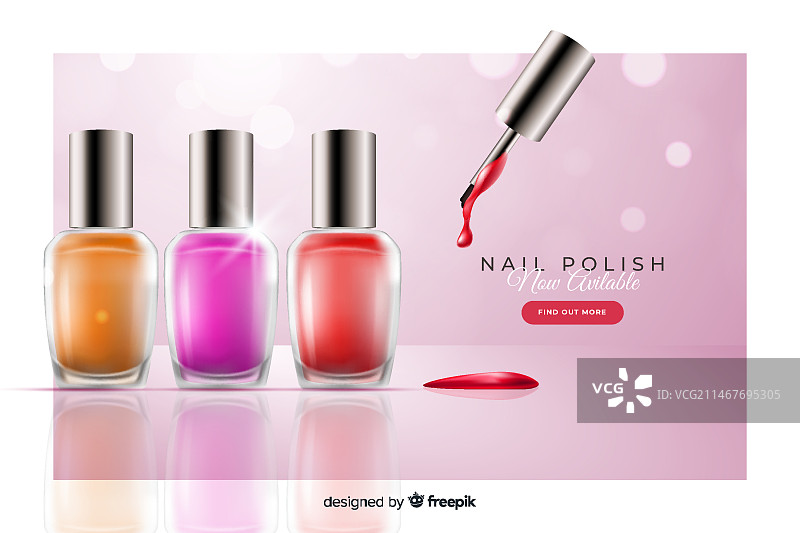 指甲油广告图片素材