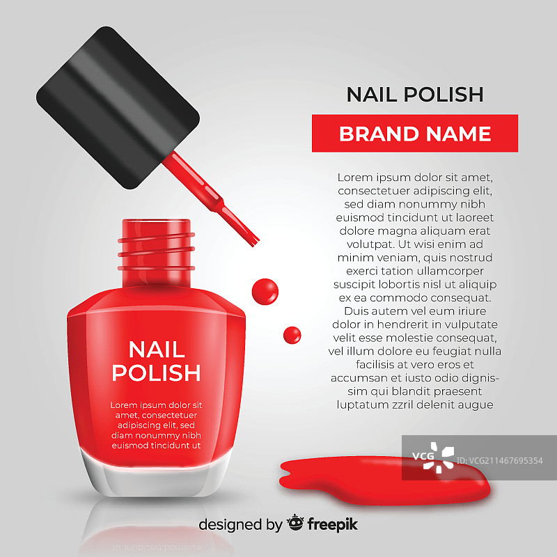 指甲油广告图片素材