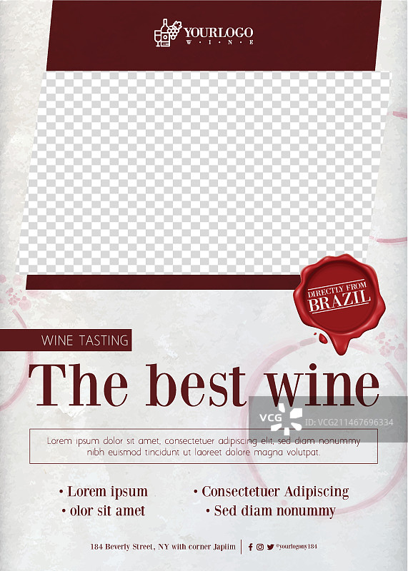 最佳品酒活动海报模板图片素材