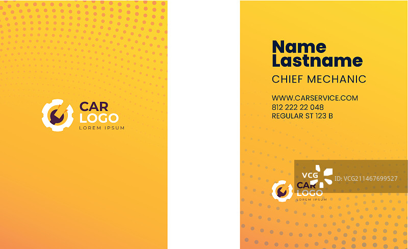 技工名片模板图片素材