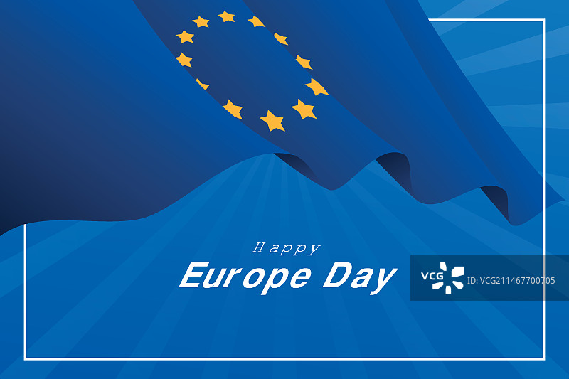 渐变欧洲日背景图片素材