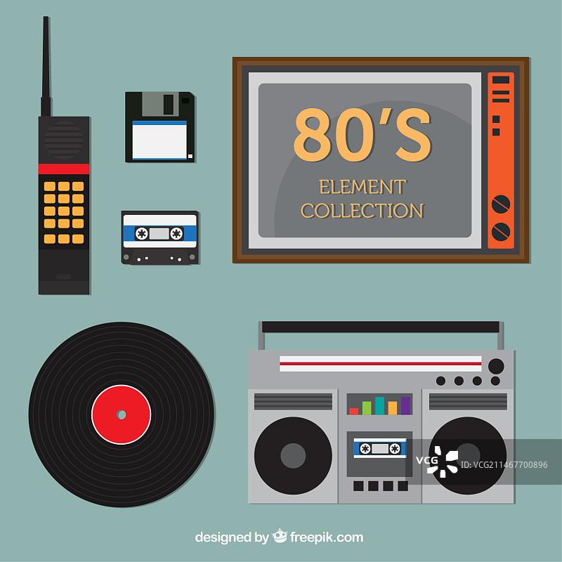 八十年代科技物品合集图片素材
