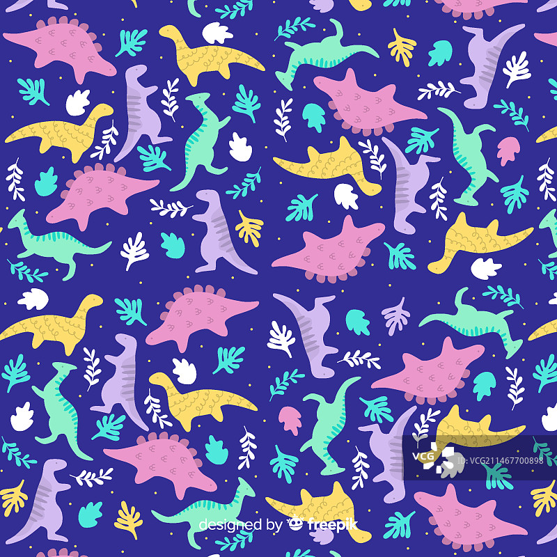 手绘恐龙图案图片素材