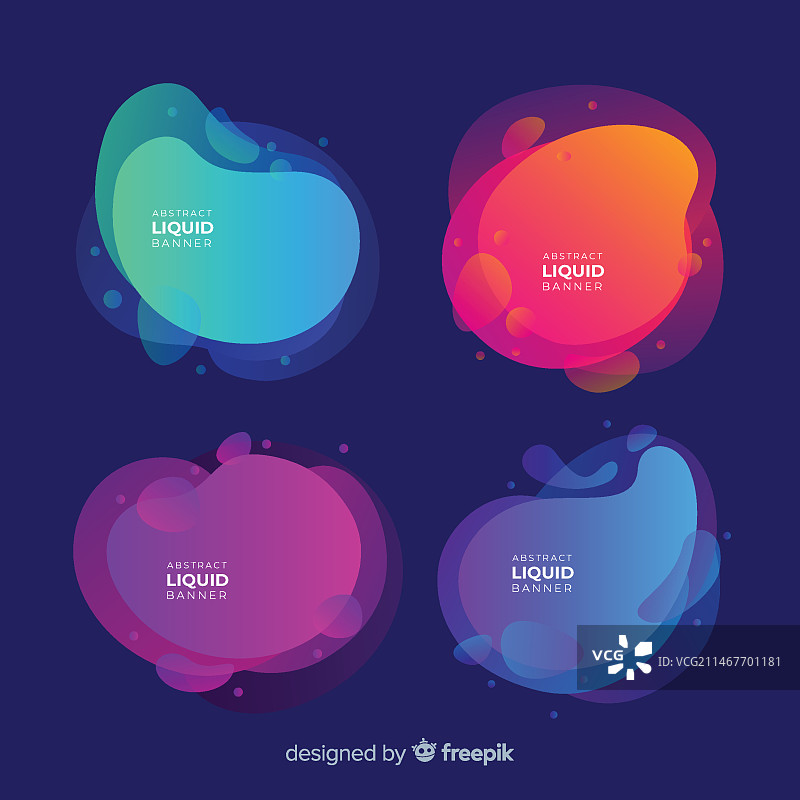 抽象液体banner图片素材