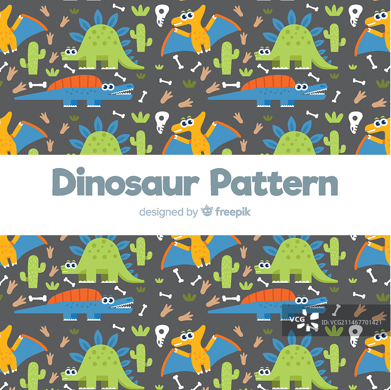 手绘恐龙图案图片素材