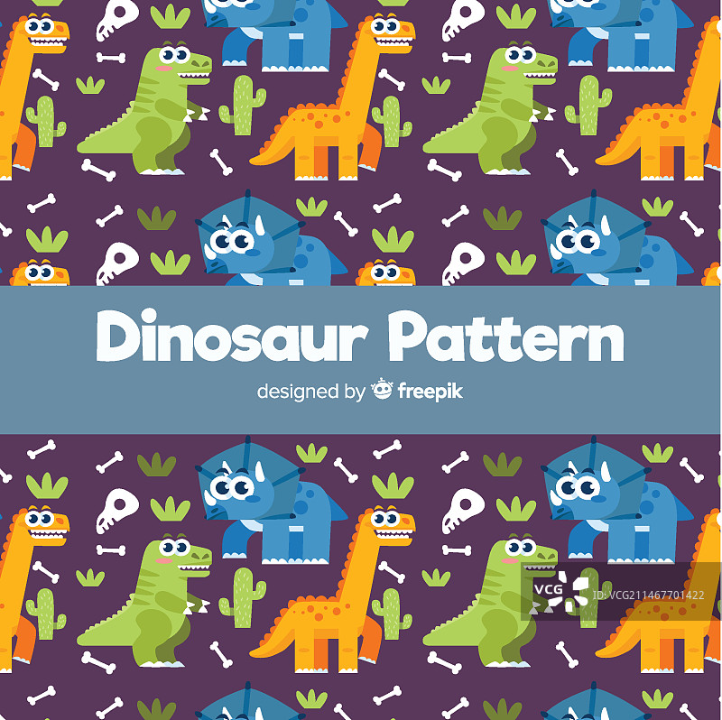 手绘恐龙图案图片素材