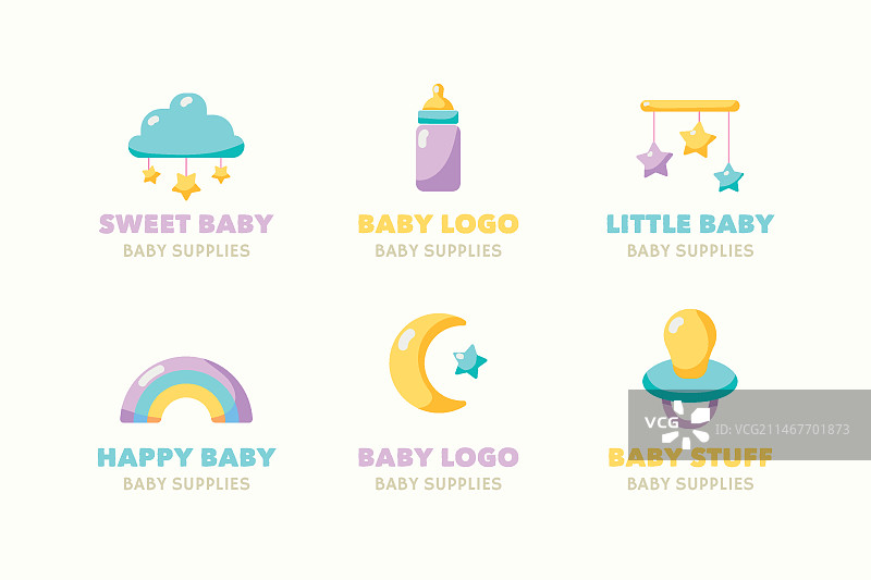 婴儿logo合集图片素材
