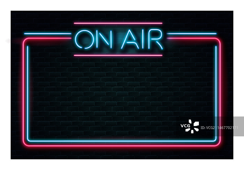 直播霓虹边框图片素材