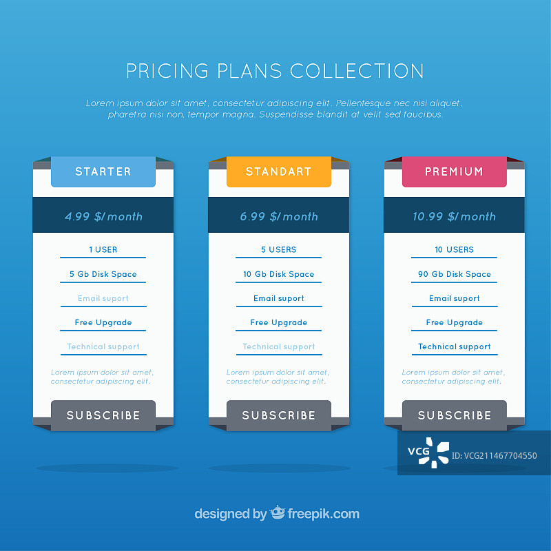 定价方案表合集图片素材