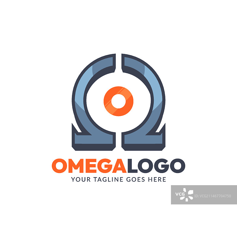 扁平风格欧米茄标志模板图片素材