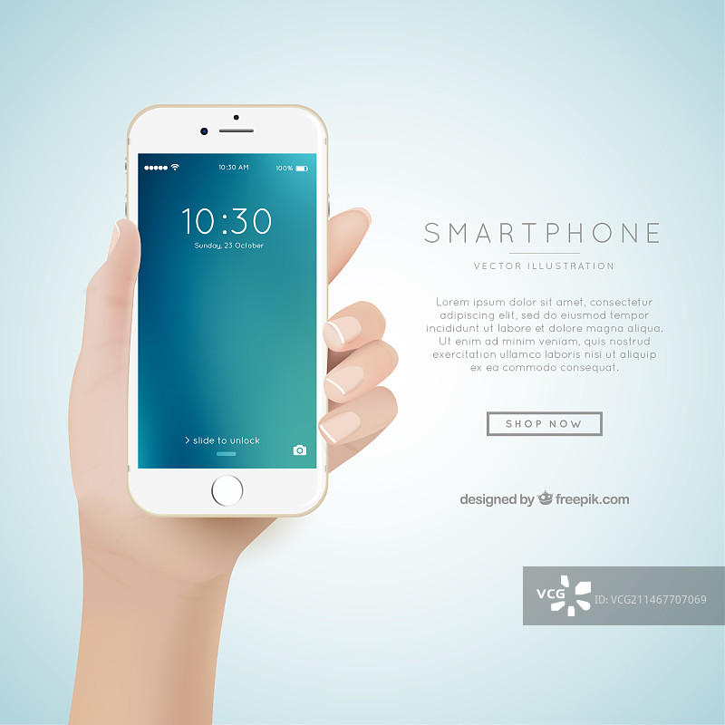 带有手的智能手机背景图片素材