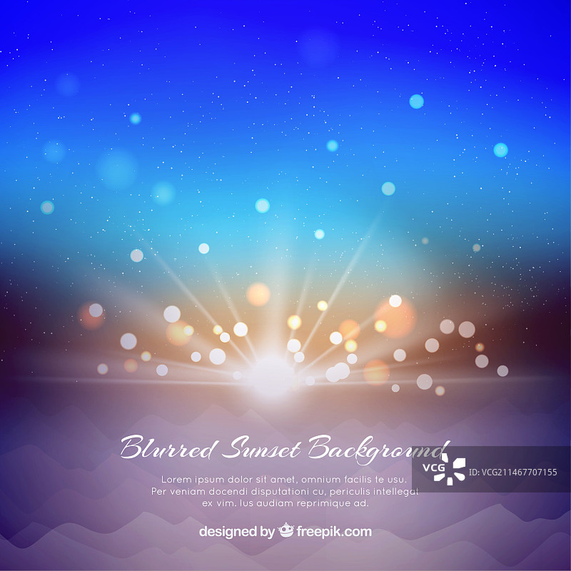 霞光日落背景图片素材