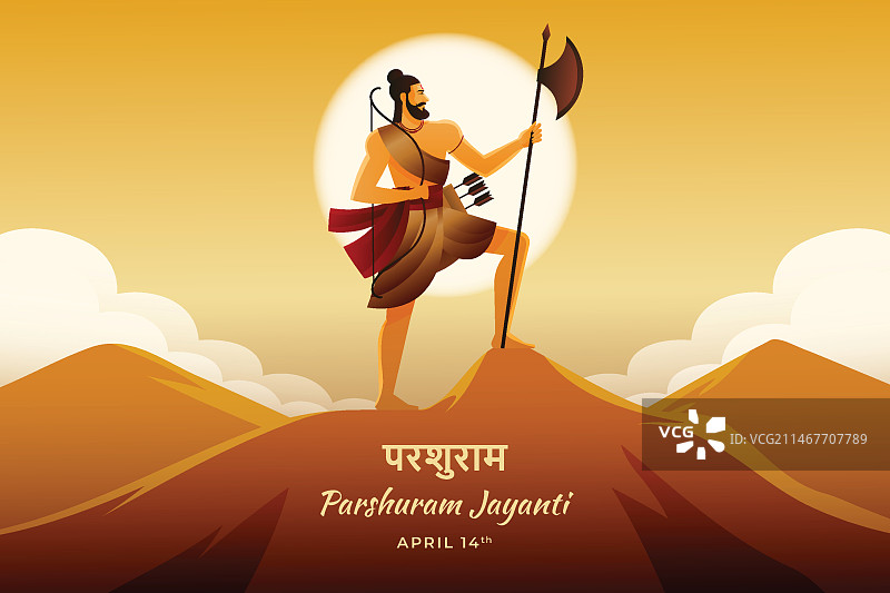 渐变帕苏拉姆 जयंती 插画图片素材