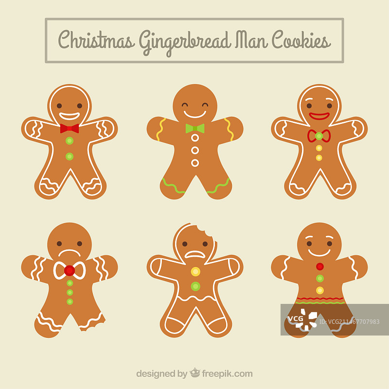 漂亮的姜饼男人图片素材