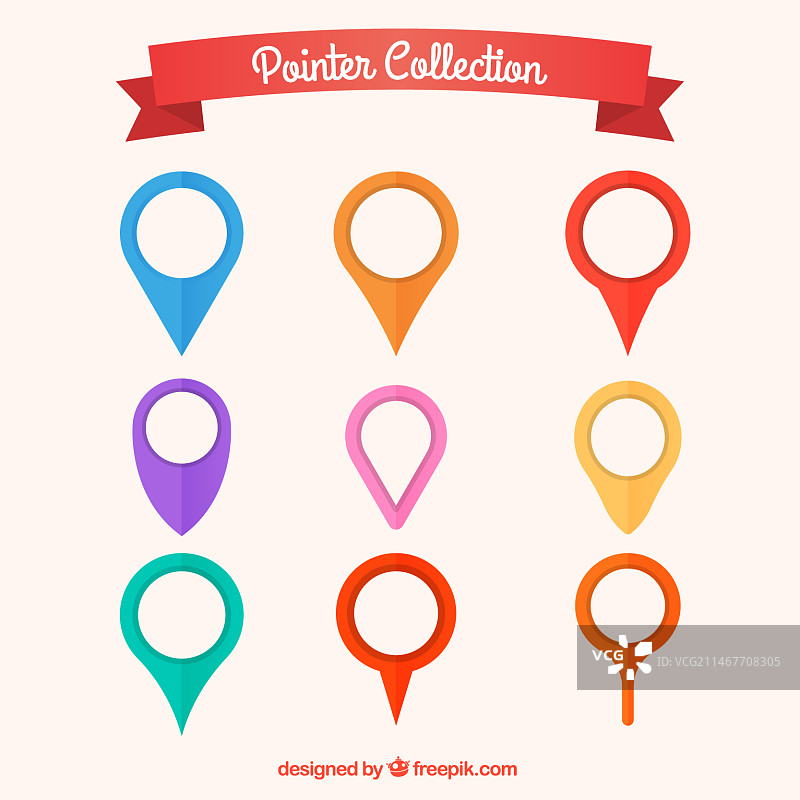 彩色指针图片素材