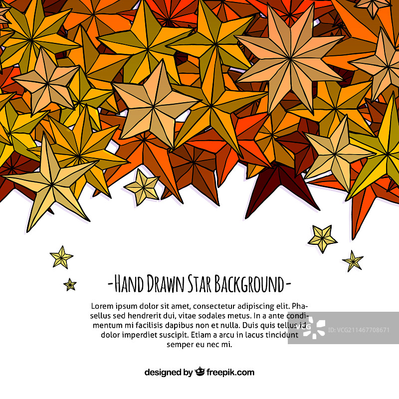 手绘星星装饰背景图片素材