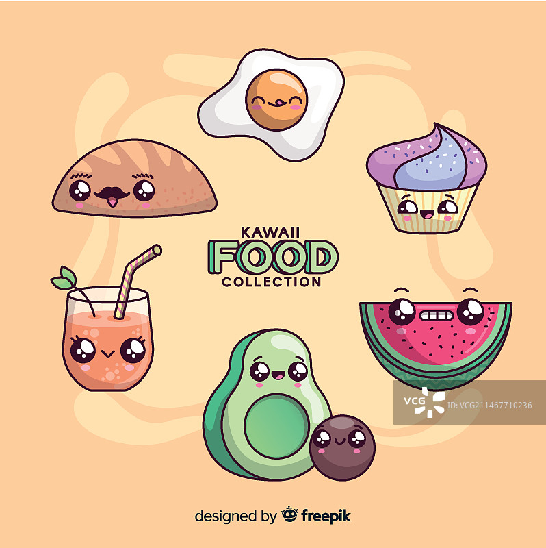可爱食物合集图片素材