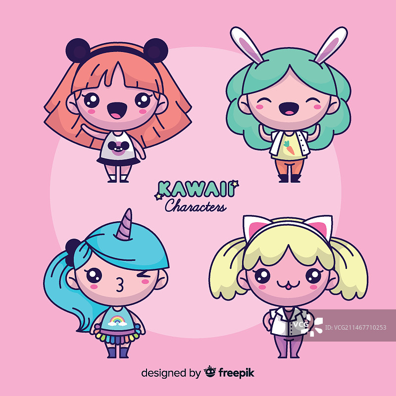 可爱卡通人物合集图片素材