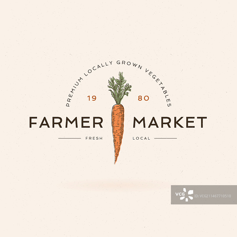 手绘农贸市场标志图片素材