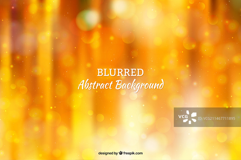 具有散景效果的橙色模糊背景图片素材