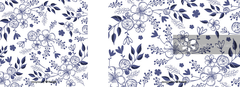 刺绣花卉背景图片素材