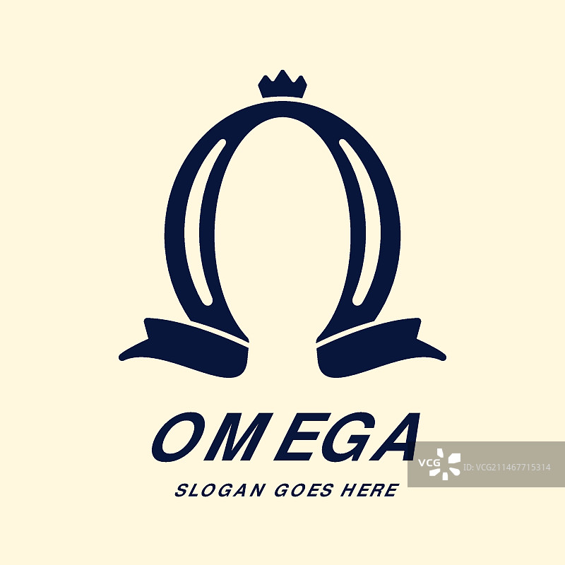 扁平风格的欧米茄标志图片素材