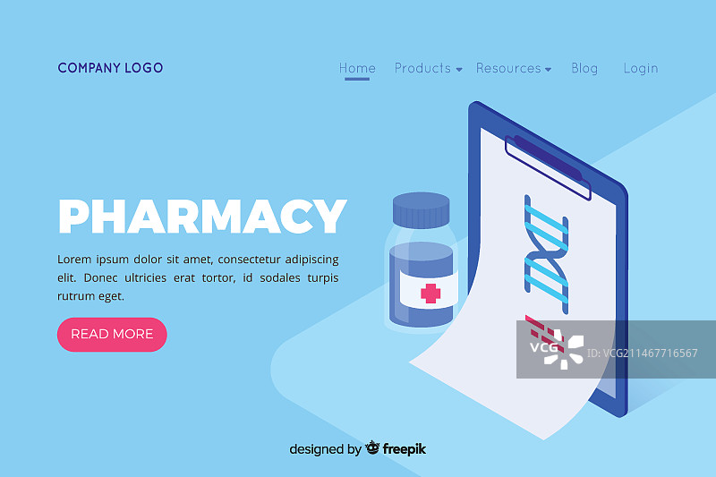 药房着陆页图片素材