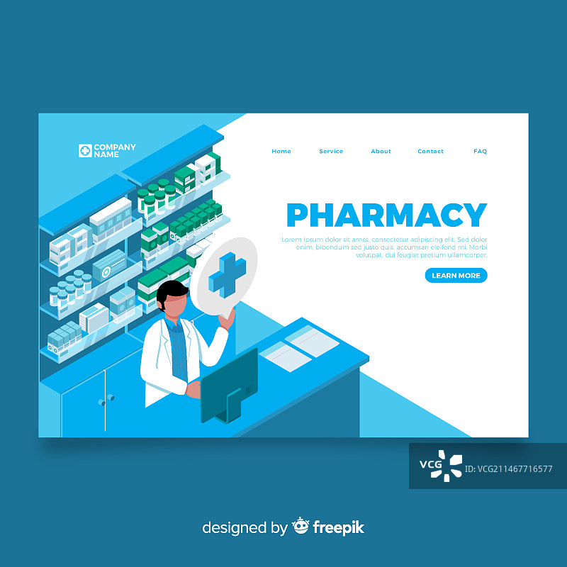 药房着陆页图片素材