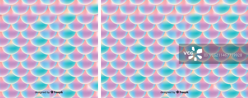 渐变全息美人鱼尾巴图案图片素材