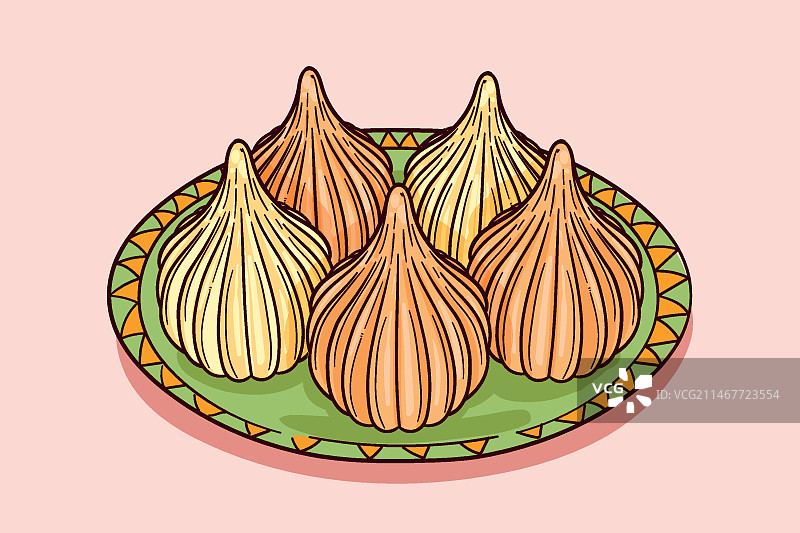 手绘莫达克插图图片素材