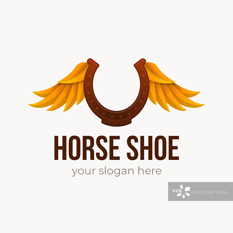 渐变马蹄铁logo模板图片素材