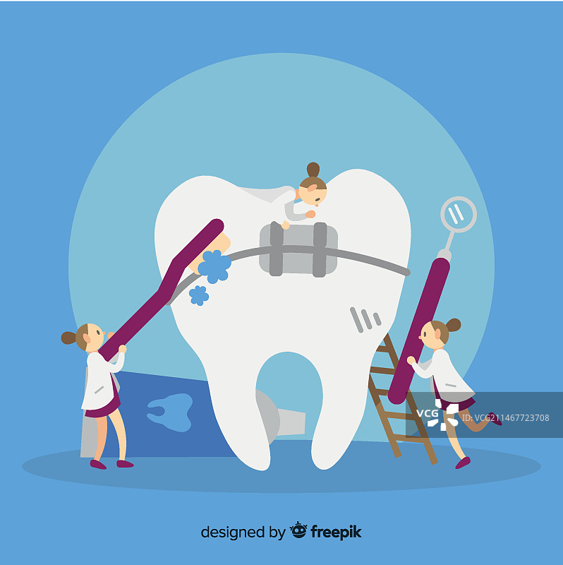 牙科医生护理牙齿图片素材