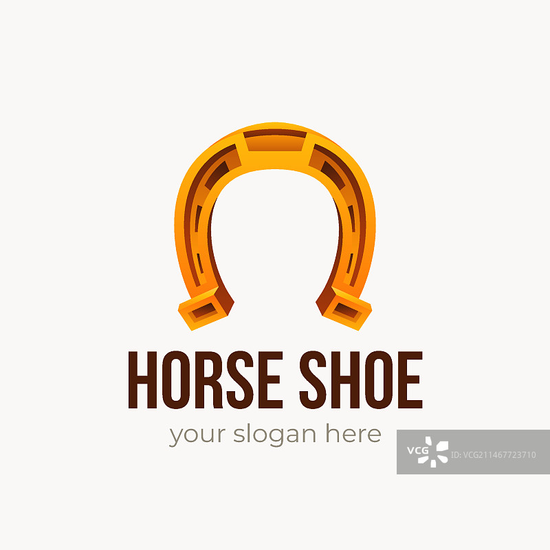 渐变马蹄铁logo模板图片素材
