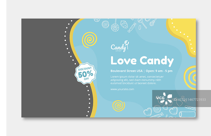 糖果banner模板图片素材