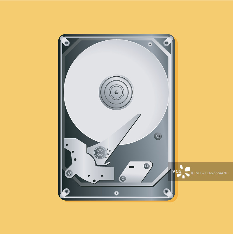 渐变硬盘插画图片素材