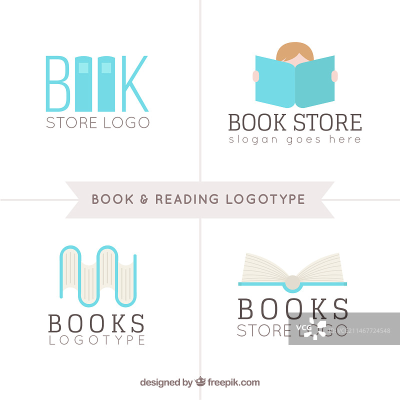 书店logo合集图片素材